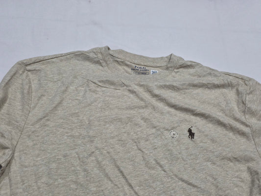 Playera Ralph Lauren Chico S Cafe Claro Pony Cafe Manga Larg