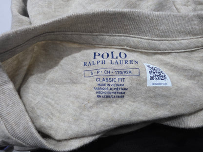 Playera Ralph Lauren Chico S Cafe Claro Pony Cafe Manga Larg
