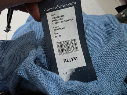Sueter Vineyard Vines Adolescente Xl 18 Azul Claro (NUEVO)