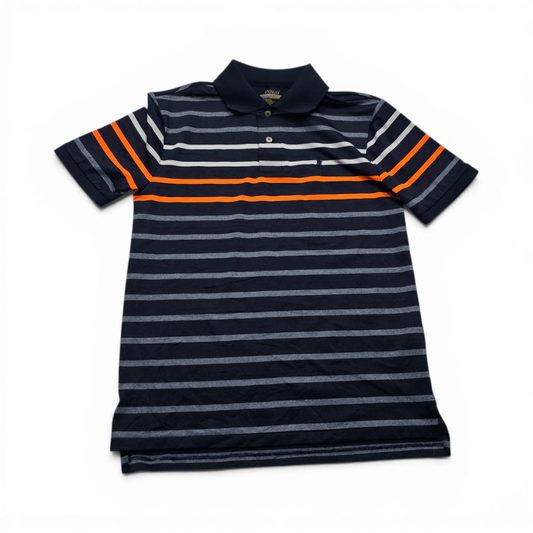 Playera Polo Ralph Lauren Adolescente L 14-16 Azul Lineas (Usado)