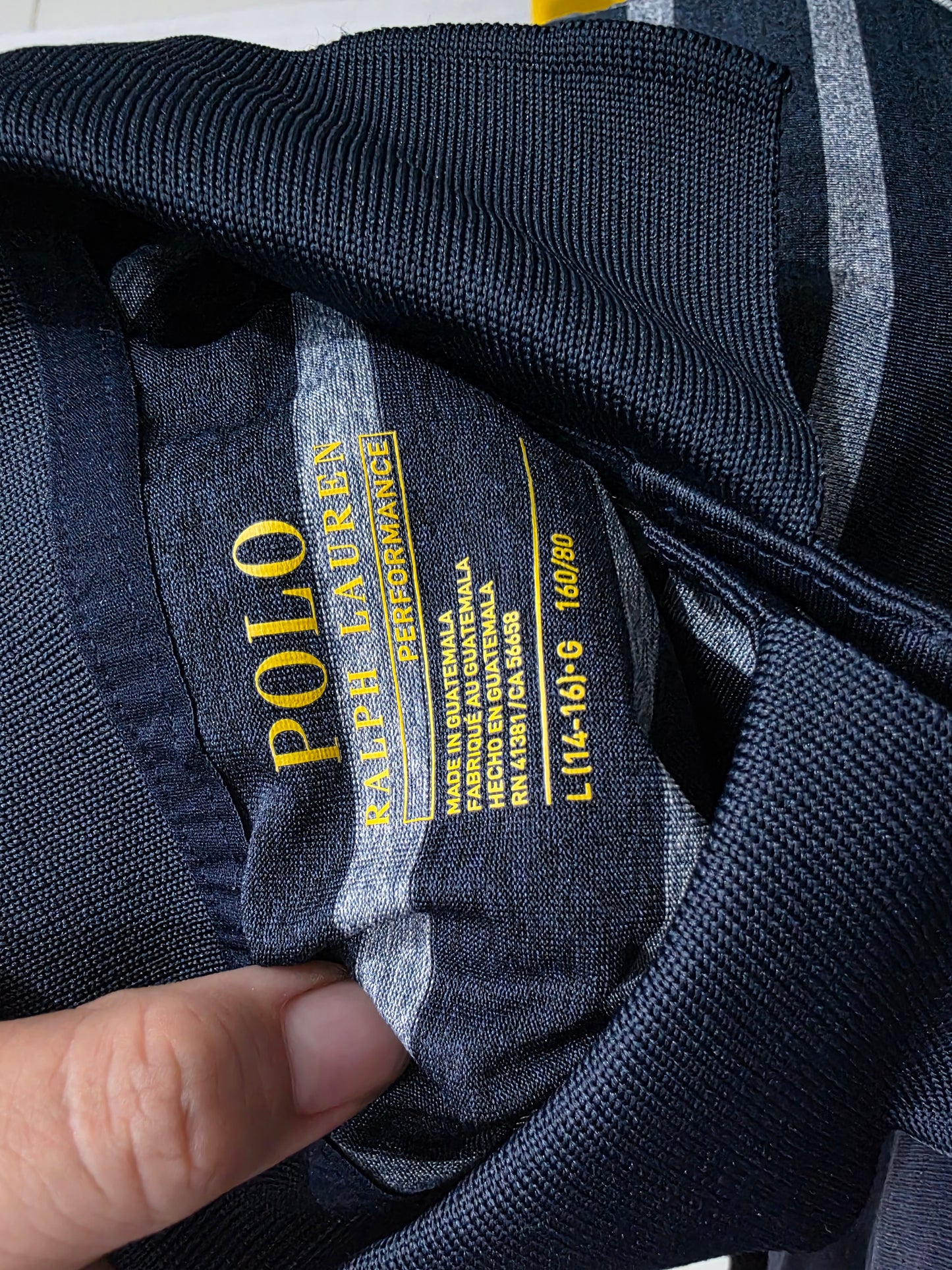Playera Polo Ralph Lauren Adolescente L 14-16 Azul Lineas (Usado)
