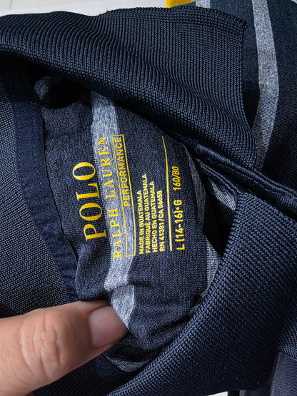 Playera Polo Ralph Lauren Adolescente L 14-16 Azul Lineas (Usado)