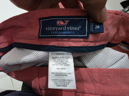 Bermuda Vineyard Vines Performance Talla 28 Coral (Usado)