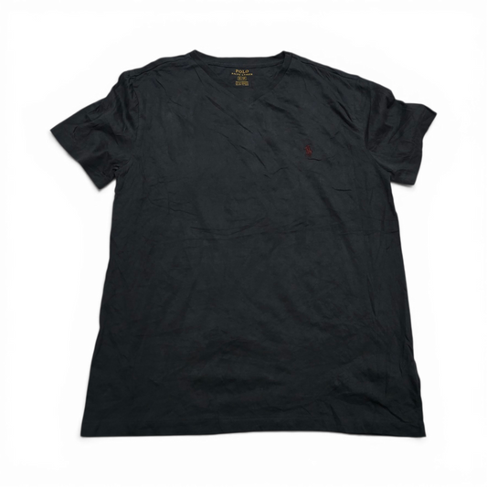 Playera Ralph Lauren Chico S Gris Deslavado Pony Vino (Usado)