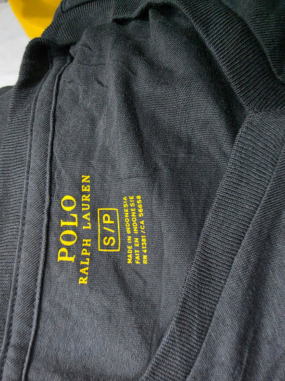 Playera Ralph Lauren Chico S Gris Deslavado Pony Vino (Usado)