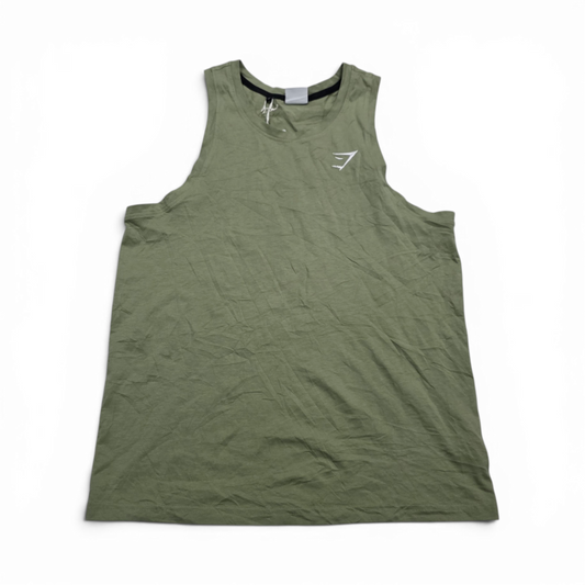 Playera Gymshark Chico S Verde Crest Tank