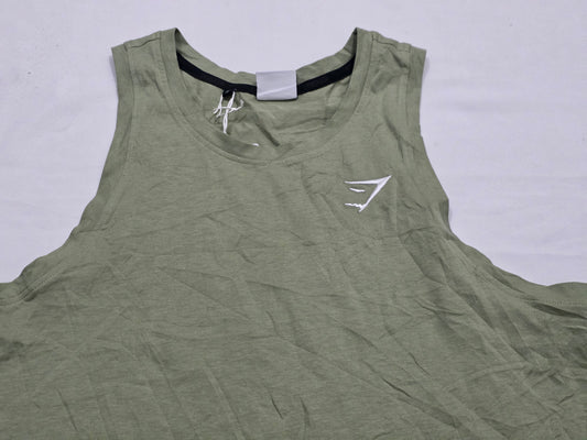 Playera Gymshark Chico S Verde Crest Tank