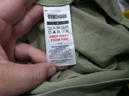 Playera Gymshark Chico S Verde Crest Tank