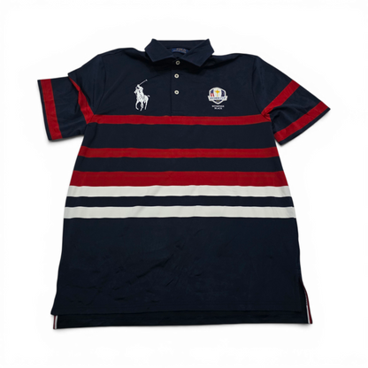 Playera Polo Ralph Lauren Mediana M Azul Rojo Pony Jumbo (Usado)