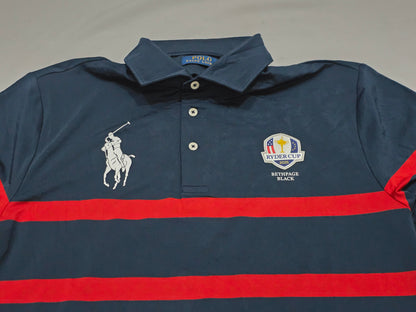 Playera Polo Ralph Lauren Mediana M Azul Rojo Pony Jumbo (Usado)