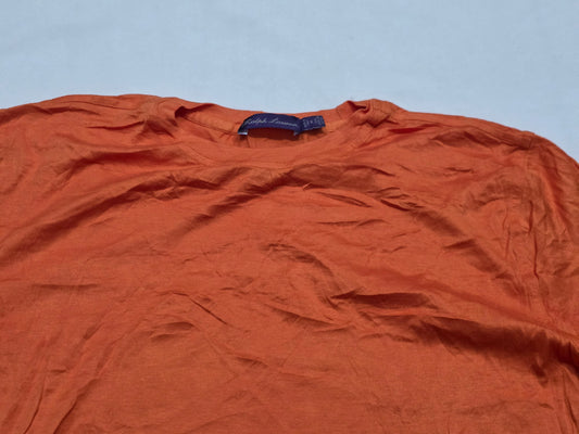 Playera Ralph Lauren Mediana M Naranja Etiqueta Morada (Usado)