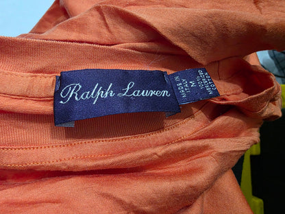 Playera Ralph Lauren Mediana M Naranja Etiqueta Morada (Usado)
