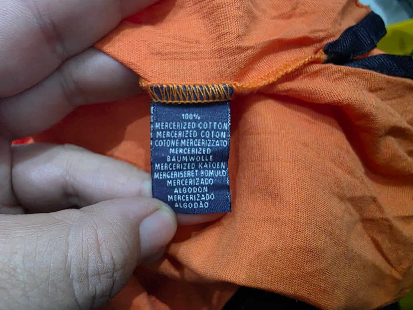 Playera Ralph Lauren Mediana M Naranja Etiqueta Morada (Usado)