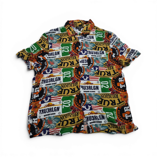 Camisa True Religion Mediana M Colores Manga Corta (Usado)