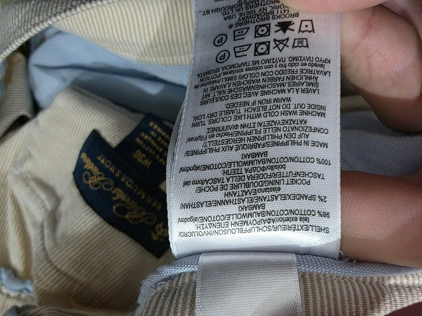 Bermuda Short Brooks Brothers Talla 36 Beige (Usado)