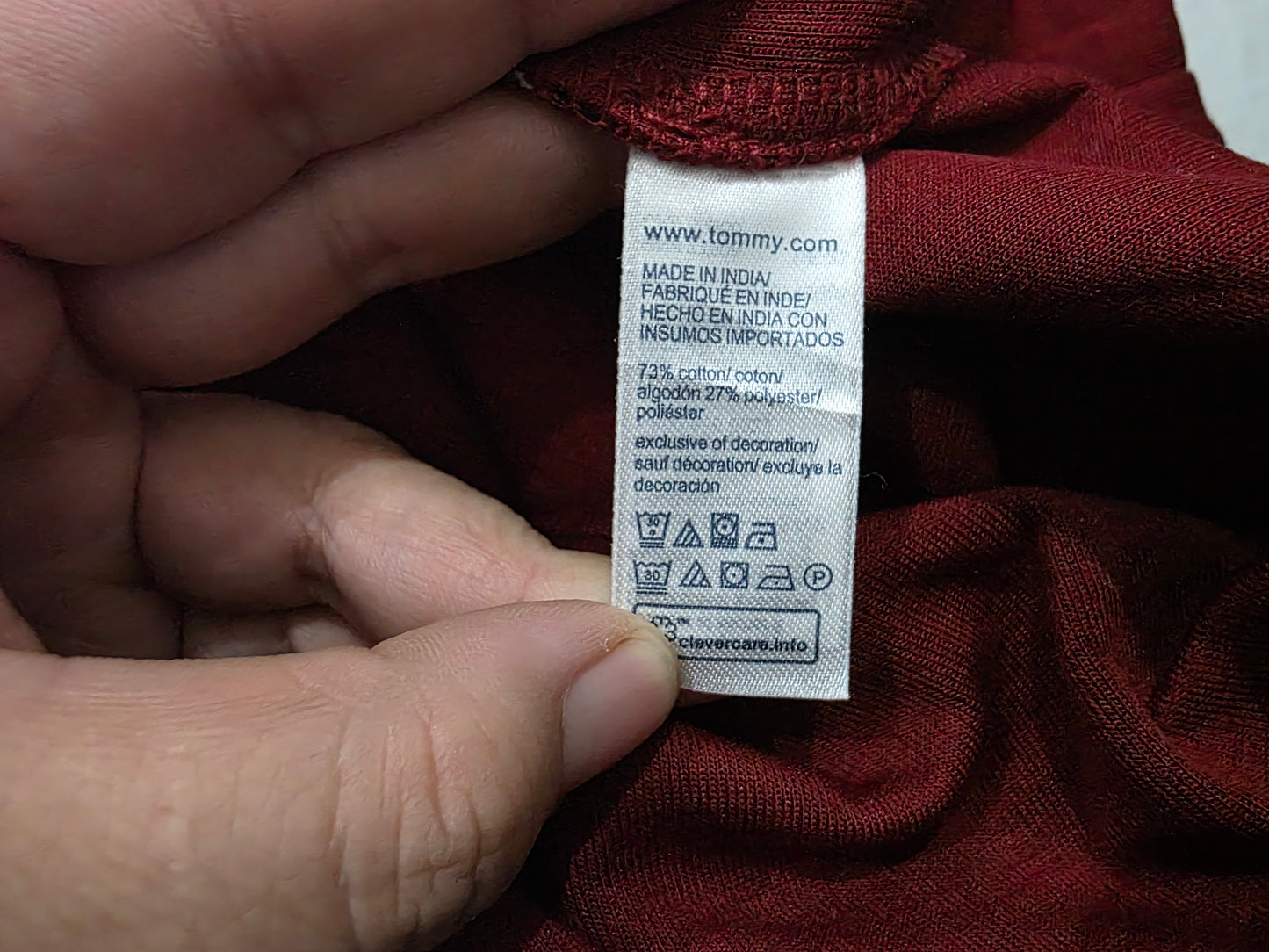 Sueter Tommy Hilfiger Grande L Vino Cierre Corto (NUEVO)
