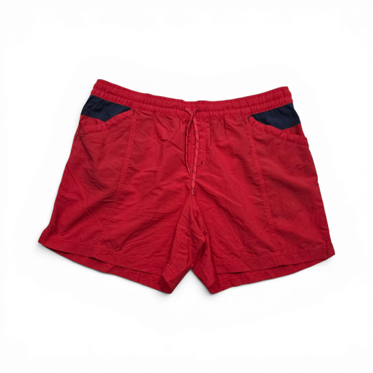 Bermuda Corta Columbia Grande L Rojo Y Azul (Usado)