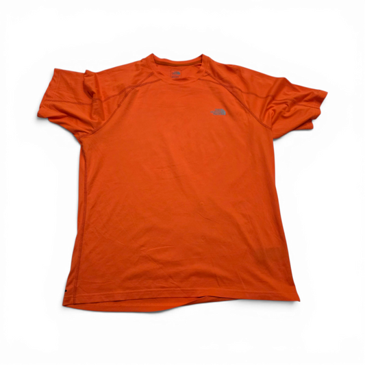 Playera The North Face Grande L Flashdry Naranja Fosforecent (Usado)