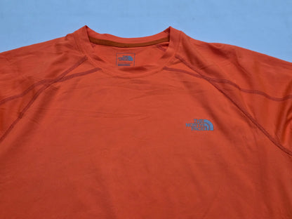 Playera The North Face Grande L Flashdry Naranja Fosforecent (Usado)