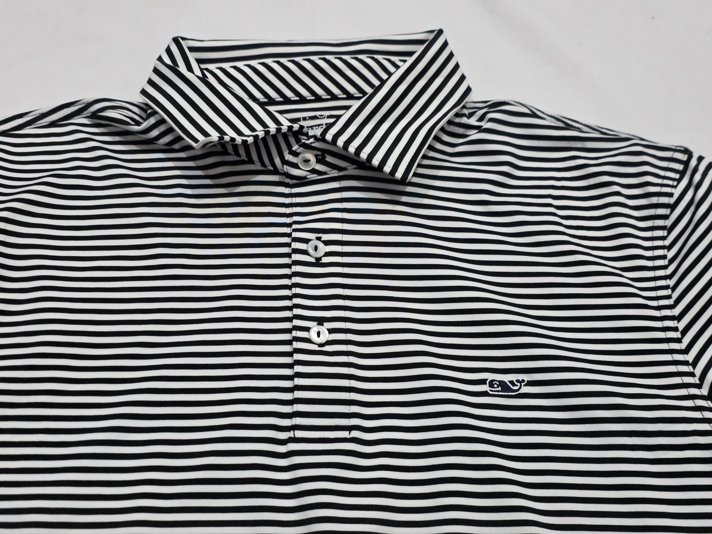 Playera Polo Vineyard Vines Performance Grande L Lineas (Usado)