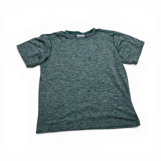 Playera Columbia Grande L Verde Cuello Redondo (Usado)