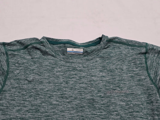 Playera Columbia Grande L Verde Cuello Redondo (Usado)