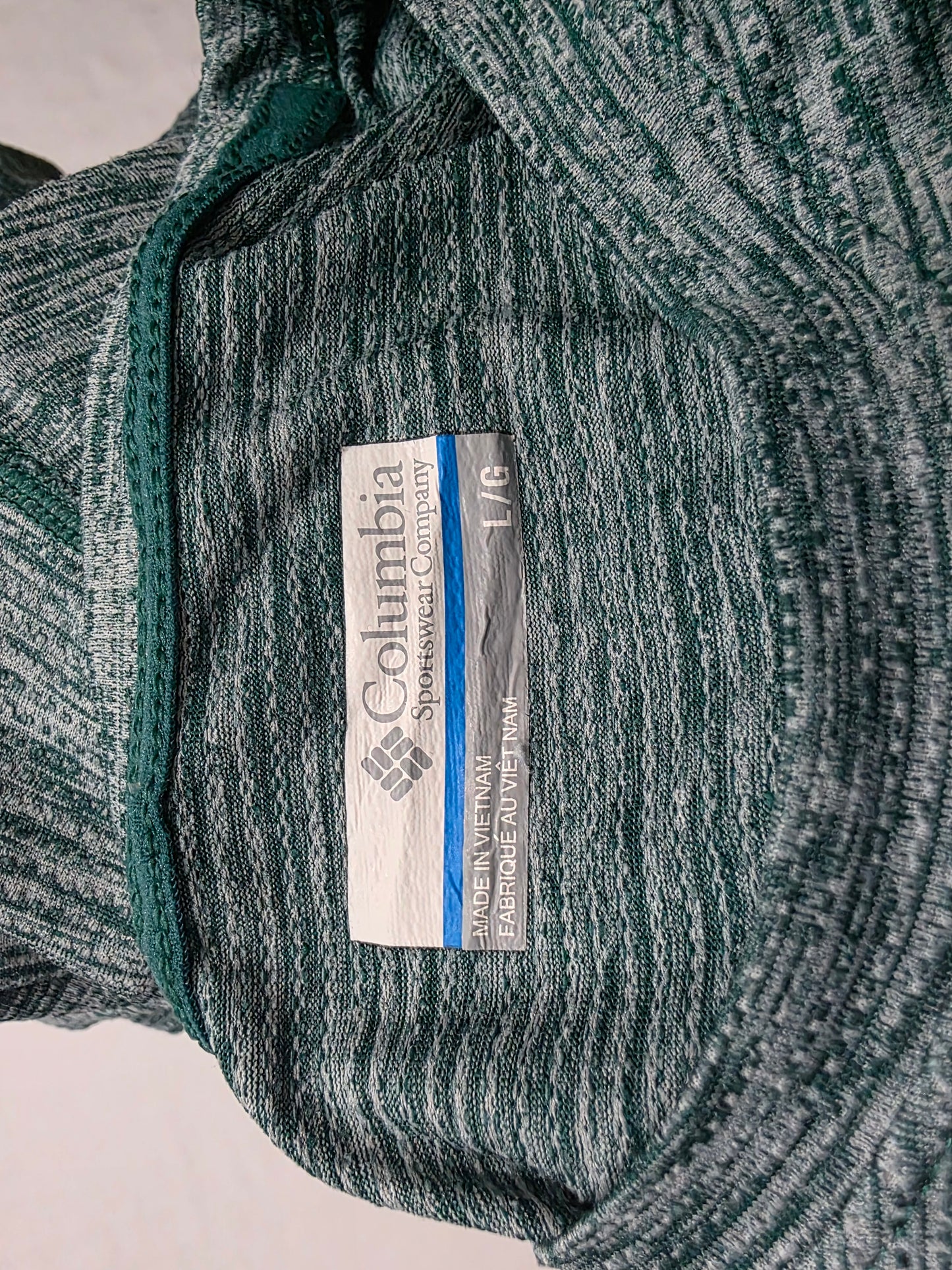 Playera Columbia Grande L Verde Cuello Redondo (Usado)