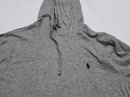Playera Con Gorro Ralph Lauren Grande L Gris Pony Negro (Usado)