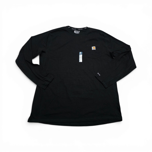 Playera Manga Larga Carhartt Xgrande Alto Relaxed Fit Negro (NUEVO)