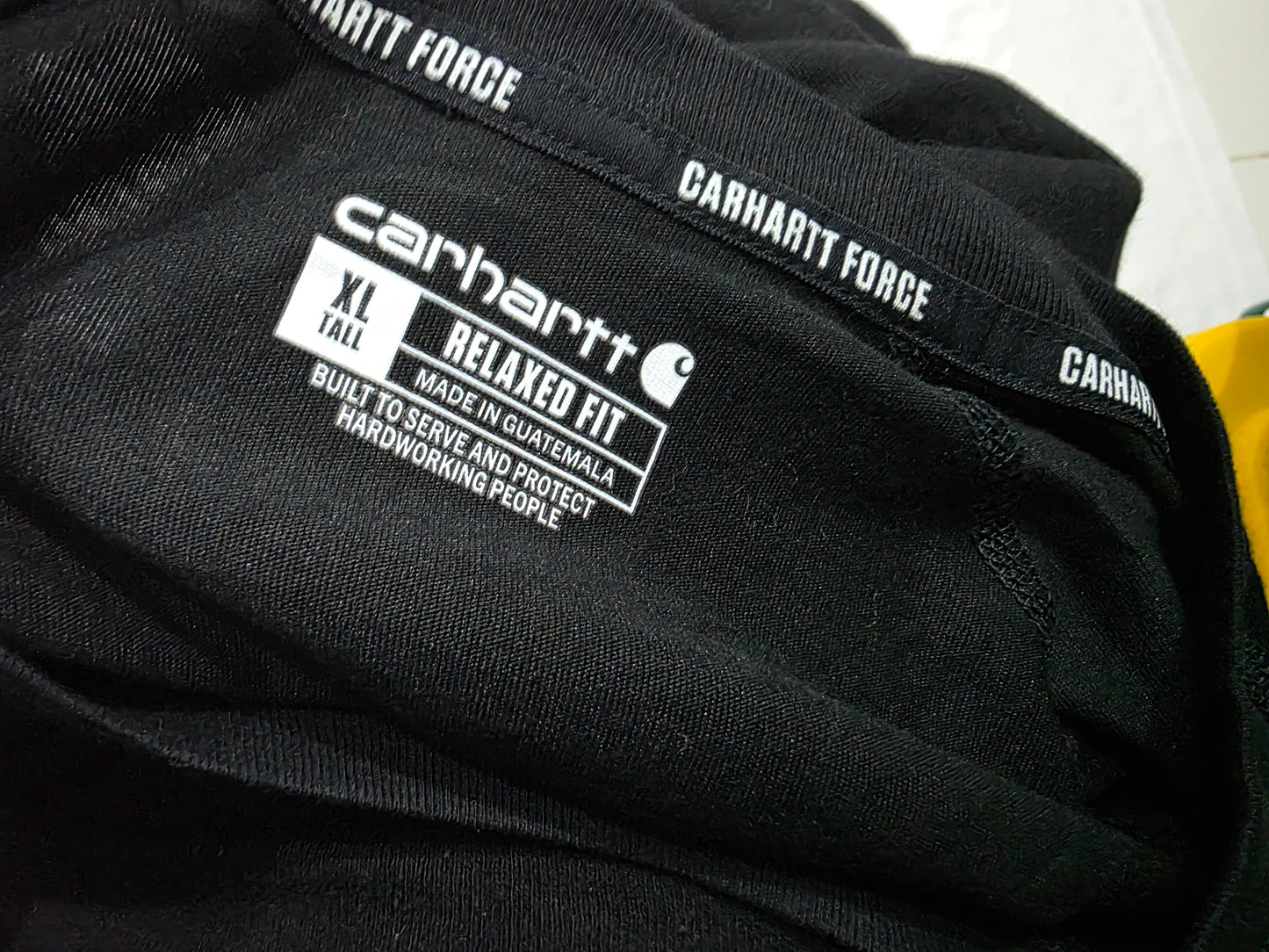 Playera Manga Larga Carhartt Xgrande Alto Relaxed Fit Negro (NUEVO)