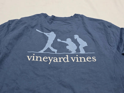 Playera Vineyard Vines Xgrande Xl Azul Deslavado Baseball (Usado)