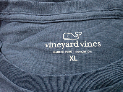 Playera Vineyard Vines Xgrande Xl Azul Deslavado Baseball (Usado)