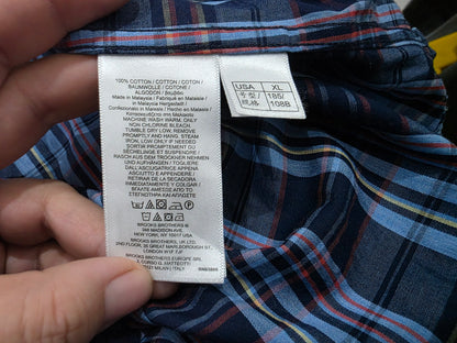Camisa Brooks Brothers Xgrande Xl Regent Cuadro Azul (Usado)