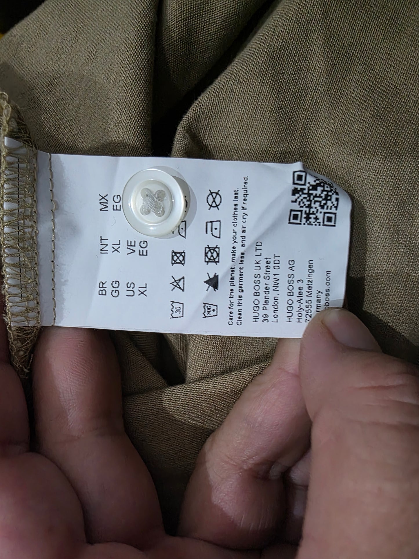 Camisa Oversized Hugo Boss Xgrande Cafe (Usado)