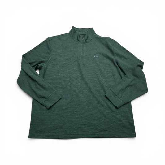 Sueter Vineyard Vines 2xl Verde Cierre Corto (Usado)