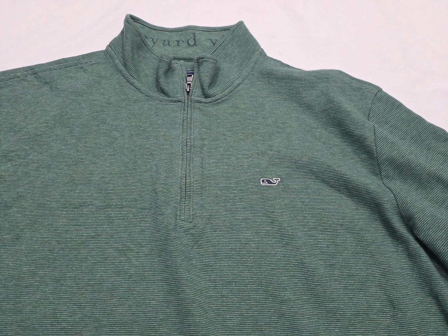 Sueter Vineyard Vines 2xl Verde Cierre Corto (Usado)