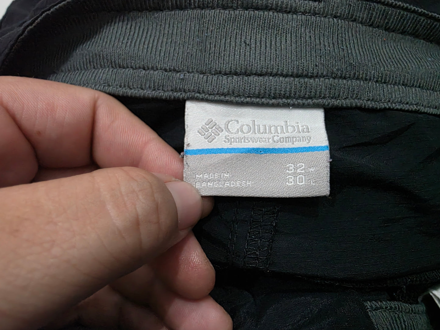 Pantalon Convertible Columbia 32x30 Recto Negro (Usado)