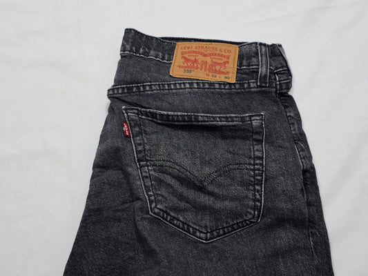 Pantalon 559 32x30 Relaxed Recto Negro Deslavado (Usado)