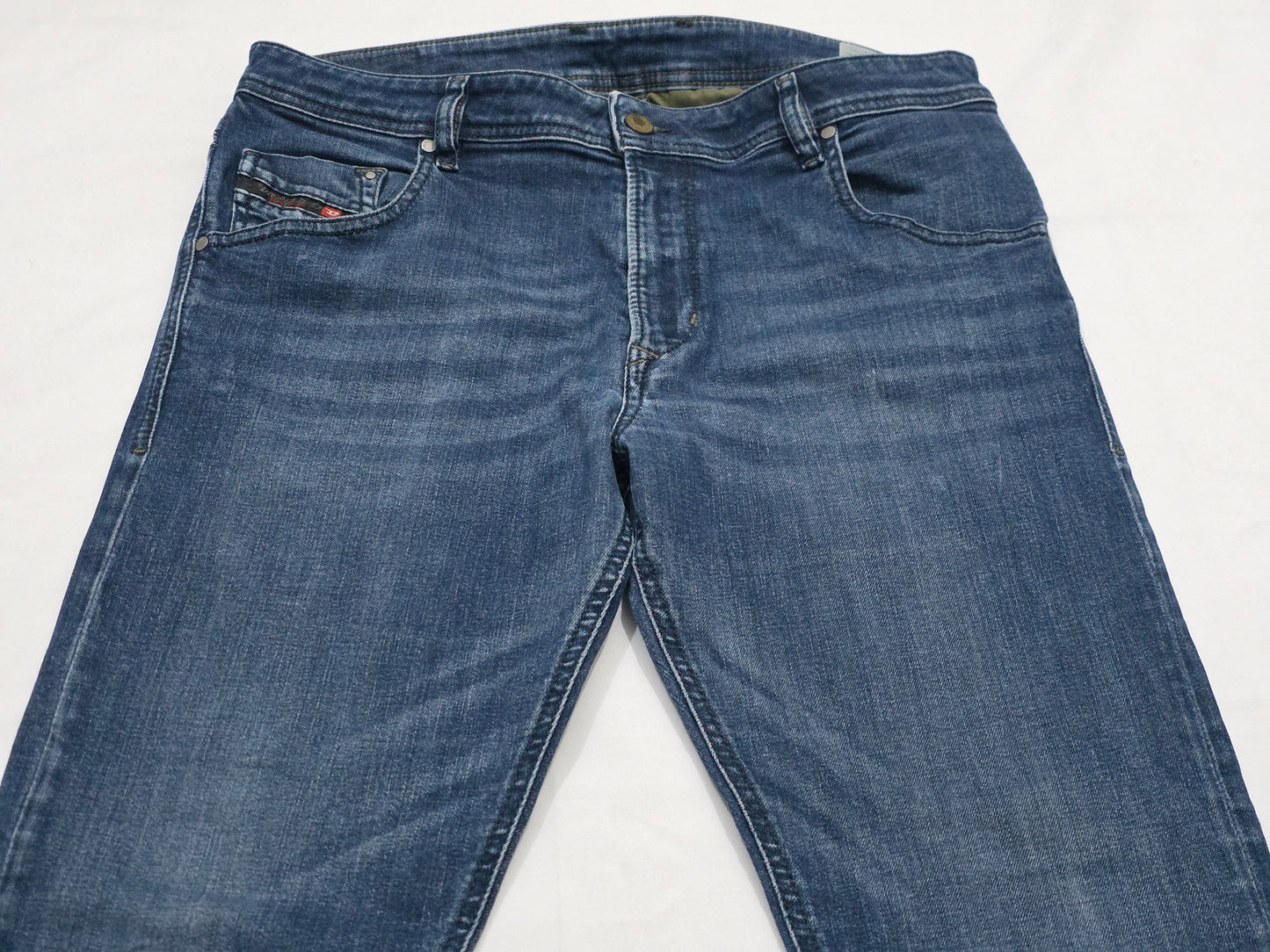 Pantalon Diesel 32x32 Krayver Skinny Azul (Usado)