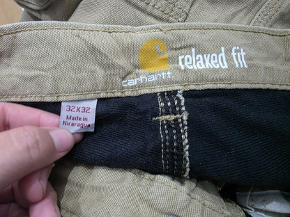 Pantalon Carhartt 32x32 Relaxed Fit Cafe Forro Interno (Usado)