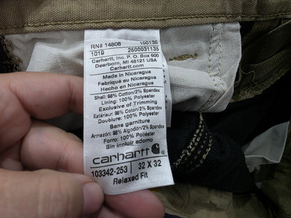 Pantalon Carhartt 32x32 Relaxed Fit Cafe Forro Interno (Usado)