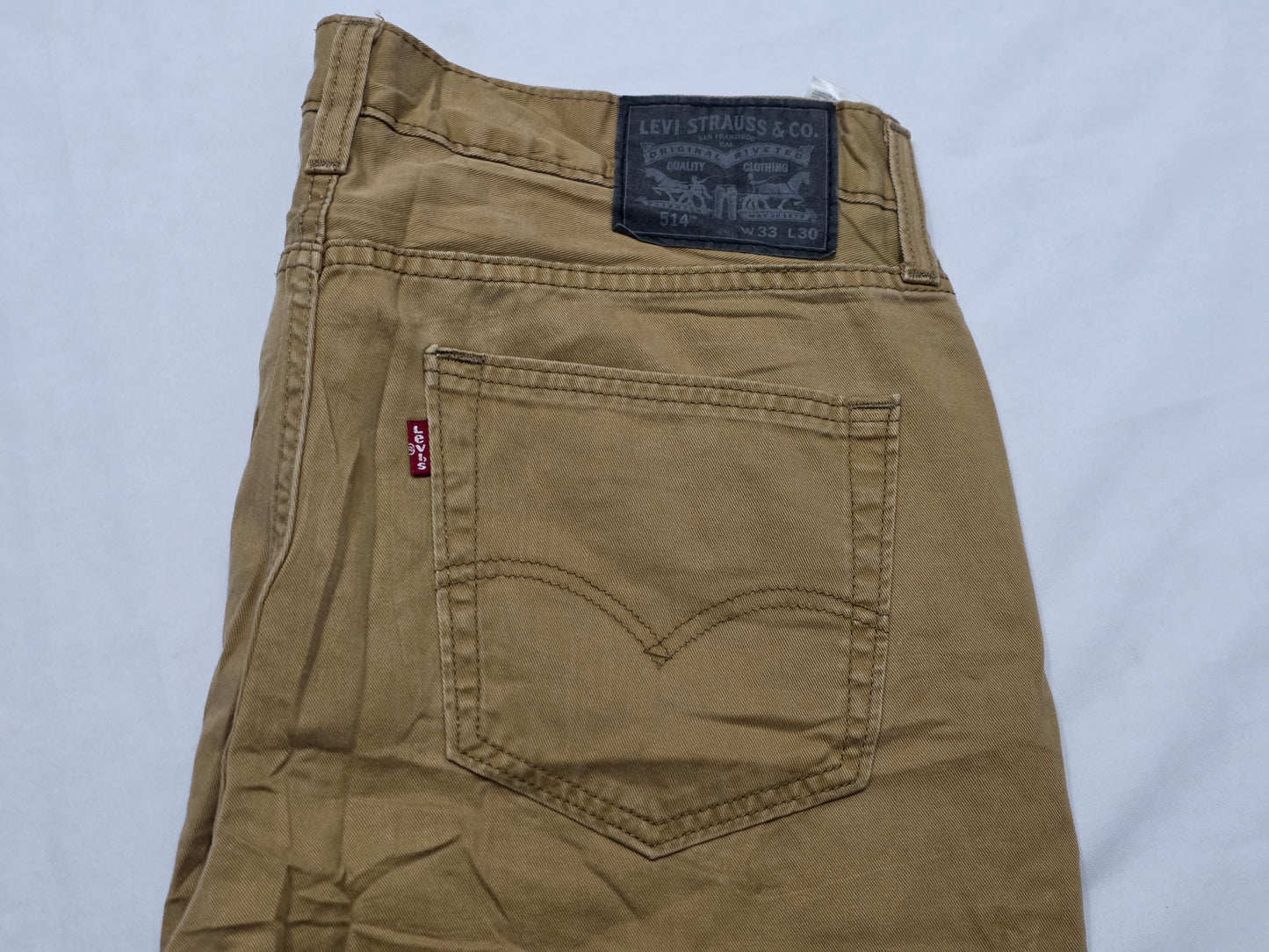 Pantalon Levis 514 33x30 Recto Cafe (Usado)
