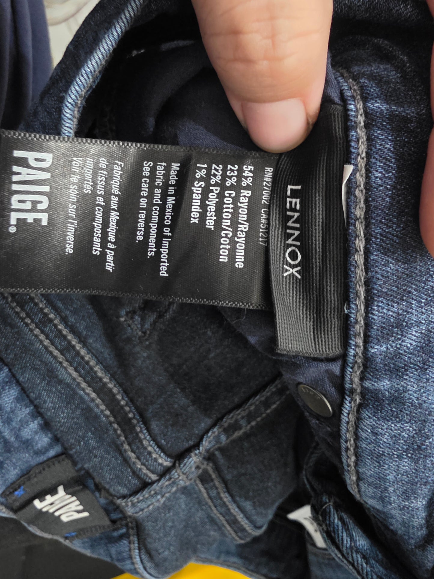 Pantalon Paige 33 Azul Lennox (Usado)