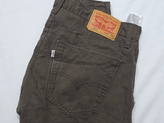 Pantalon Levis 512 34x34 Skinny Cafe (Usado)