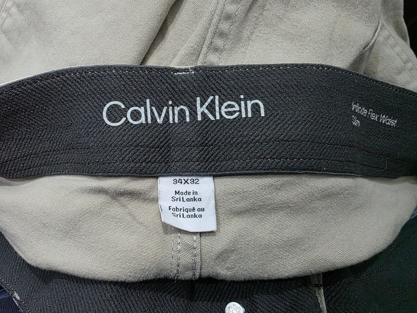 Pantalon Calvin Klein 34x32 Slimfit Beige (Usado)