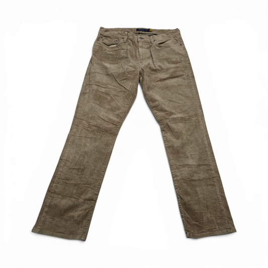 Pantalon Ralph Lauren 35x32 Recto Pana Cafe (Usado)