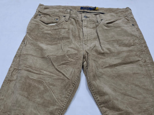 Pantalon Ralph Lauren 35x32 Recto Pana Cafe (Usado)