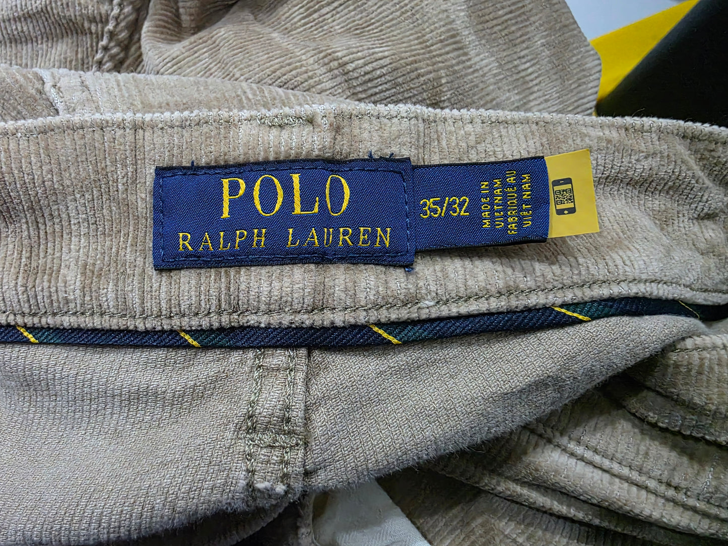 Pantalon Ralph Lauren 35x32 Recto Pana Cafe (Usado)