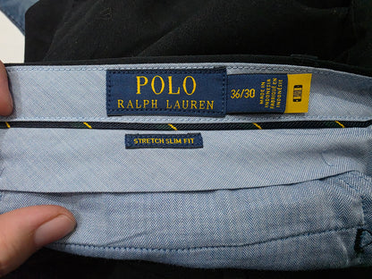 Pantalon Ralph Lauren 36x30 Stretch Slimfit Negro (Usado)