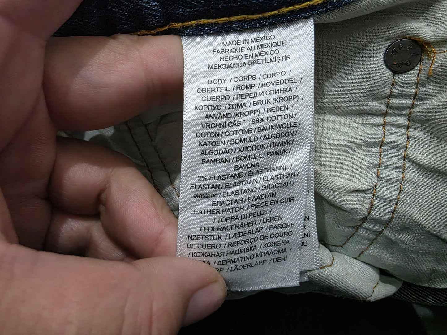 Pantalon Ralph Lauren 38x30 Recto Azul (Usado)
